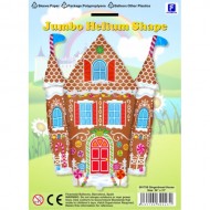 Gingerbread House Candy Castle Christmas Supershape Balloon